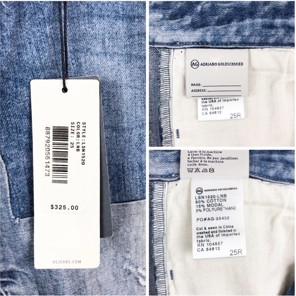SOLDⓂ️ AG | Drew Digital Luxe Patchwork Jeans - Picture 3 of 8